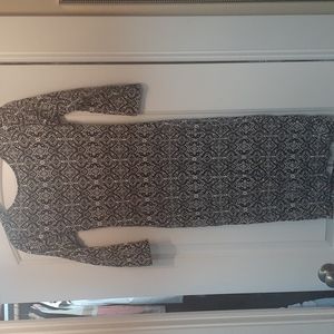 black and white forever 21 dress